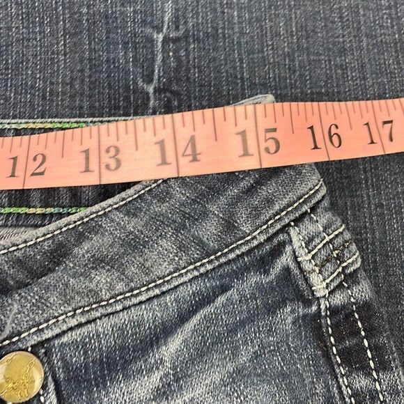 Rock '47 Wrangler Women's Ultra Low Rise Denim Jeans Size 11 x 36 - Picture 9 of 12
